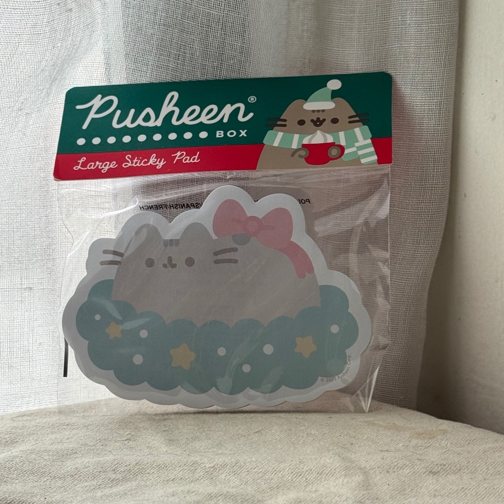 Pusheen Large Sticky Pad (Sticky Notes) Christmas Theme